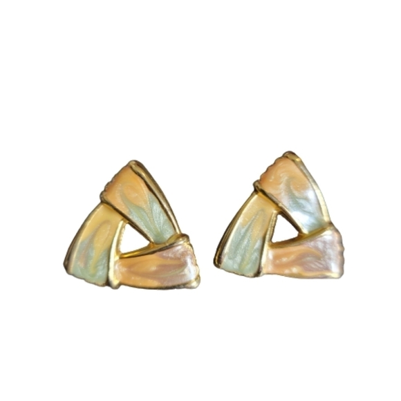 Jewelry - EARRINGS triangle pastel earrings fancy